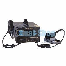 Паяльная станция Rexant, 2 в 1: паяльник+термофен, с ЖК дисплеем, 100-480 °С