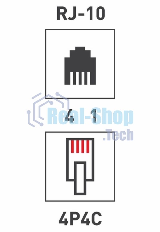 Телефонный разъем Rexant RJ-9(4P4C)