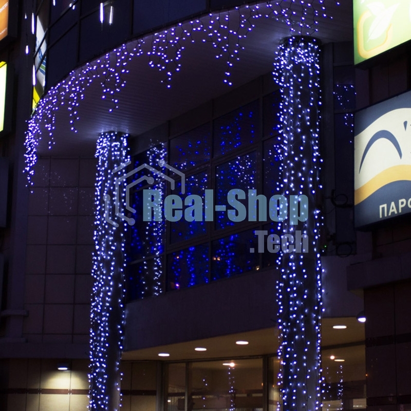 Гирлянда Neon-night Айсикл (бахрома) светодиодный, 5,6 х 0,9 м, черный провод 