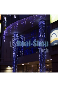 Гирлянда Neon-night Айсикл (бахрома) светодиодный, 5,6 х 0,9 м, черный провод 