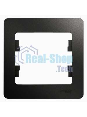 Рамка 1-м Glossa антрацит SchE GSL000701