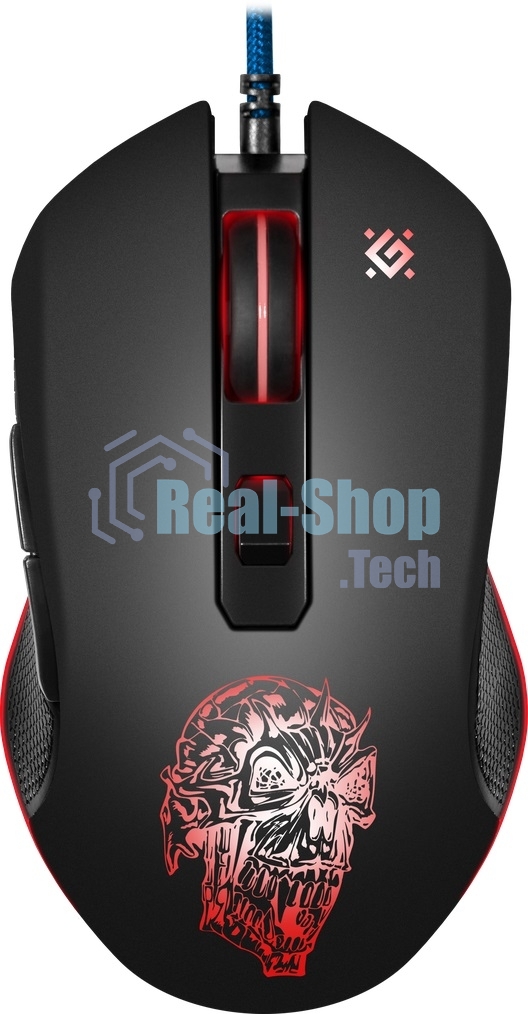 Мышь проводная Defender Sleipnir GM-927 черный, 12800 dpi, USB, кнопки - 6