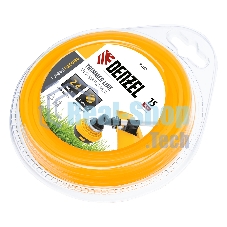 Леска для триммера Denzel FLEX CORD 96108 круглая 2,4 мм х 15 м, блистер