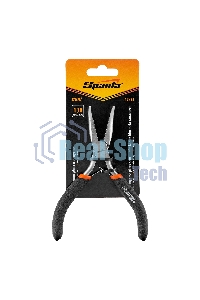 Длинногубцы Sparta Mini, 130 мм, никелированные, изогнутые, авторазжим