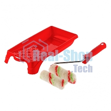 Малярный набор Сибртех для работ с эмалями: кювета 150 мм х 290 мм и мини-валик 110 мм