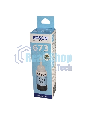 Чернила Epson 673 C13T673598 (аналог C13T67354A) светло-голубой 70мл для Epson L800/L810/L850/L1800