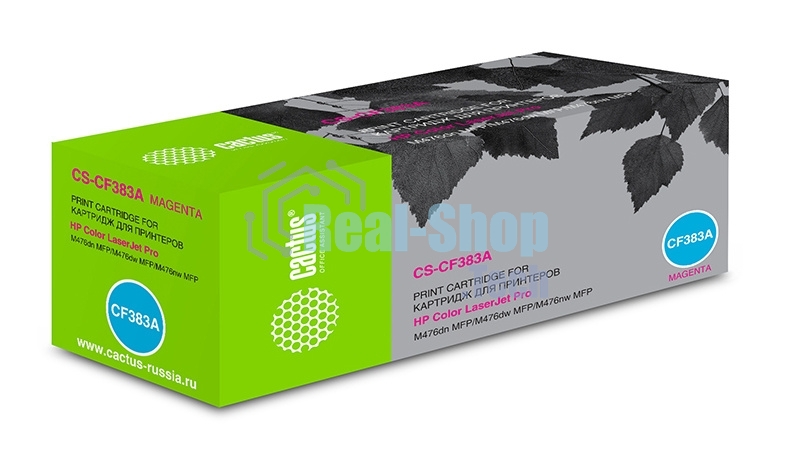 Картридж лазерный Cactus CS-CF383A пурпурный (2700 стр.) для HP LaserJet Pro M476dn, M476nw, M476dw