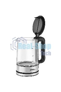 Электрический чайник Korting, объем 1.7 л, материал: стекло, механическое управление, фильтр от накипи, 5 температурных режимов, автоотключение, поддержание температуры