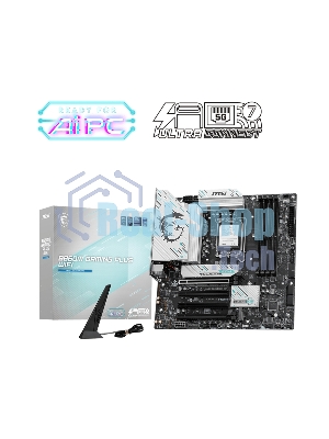 Материнская плата MSI B860M GAMING PLUS WIFI, LGA 1851, Intel B860, 4xDDR5, 4xSATA, 3xM.2, 1xPCIe 4.0 x4, 1xPCIe 5.0 x16, 1xDP, 1xHDMI, 1xUSB-C, 1x 5Gb LAN, 3xUSB-A 2.0, 2xUSB-A 3.2 Gen 1, 1xUSB 3.2 Gen 2, 7.1, 3x3.5 мм, mATX