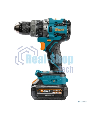 Дрель-шуруповерт Bort BAB-21Ix2Li-XDK, 18 В, 4 Ач, 150 Нм, бесщеточный, ударная