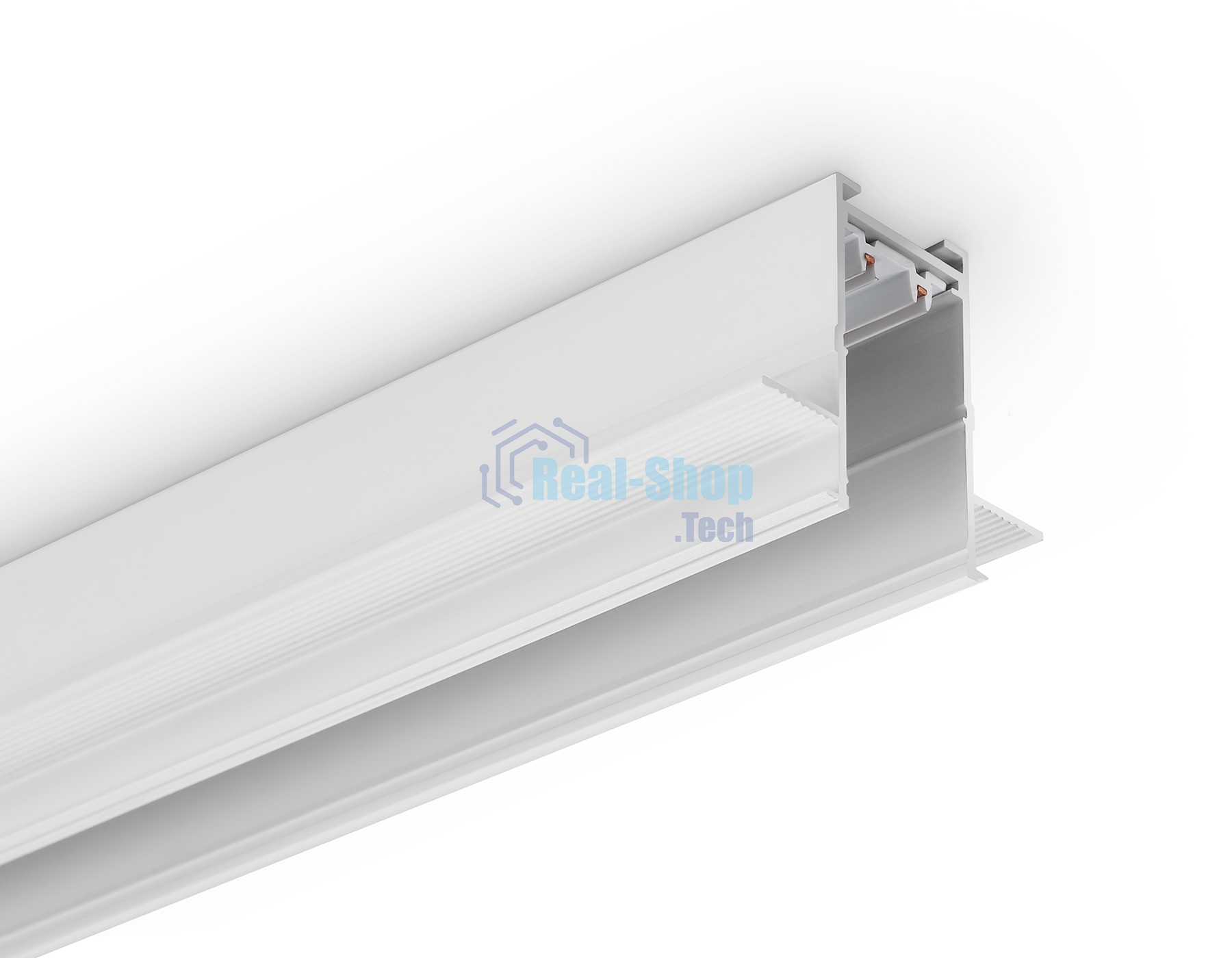 Шинопровод встраиваемый Ambrella light GL1009 WH белый IP20 220V 2000*62.5*56