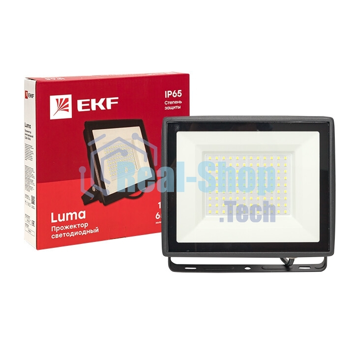 Прожектор светодиодный EKF FLL-3006-100-6500 СДО-3006 100Вт 6500К IP65 Basic