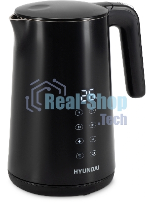 Чайник электрический Hyundai HYK-S4017 1.7 л, 2200 Вт, черный корпус: металл