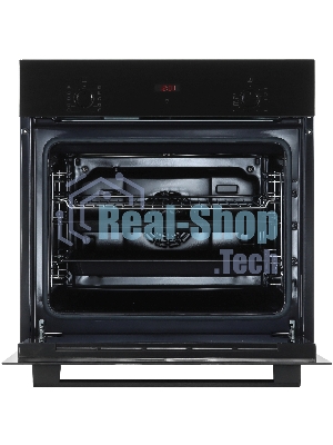 Духовой шкаф электрический Bosch HBF512BB1T Serie 2, духовой шкаф, черный, класс энергоэффективности А, 7 режимов, 3-х слойное остекление, LED-дисплей, утапливаемые переключатели, галогенное освещение, проволочные направляющие, сделано в Турции,