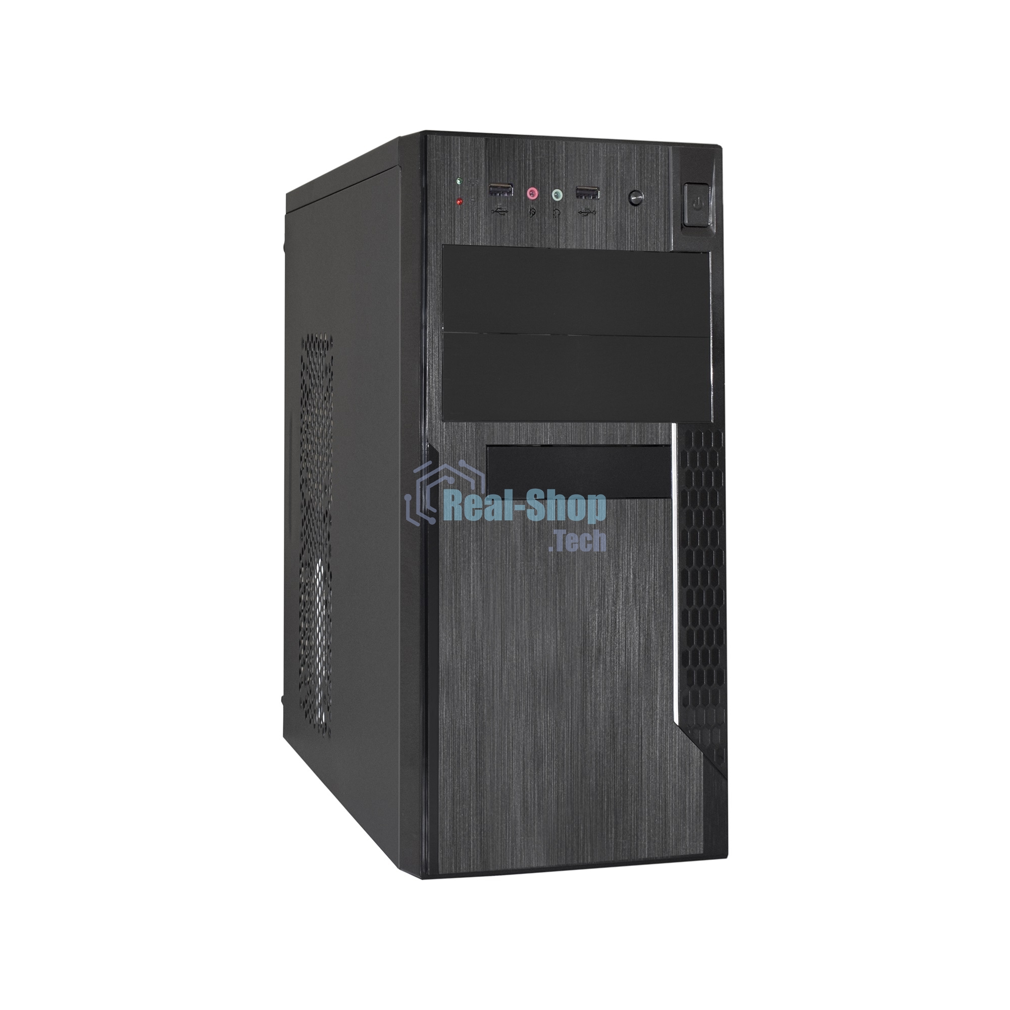 Компьютерный корпус Minitower ExeGate EX283244RUS MA-373X-UN500 Black, mATX (UN500, 120мм) 2*USB, Audio