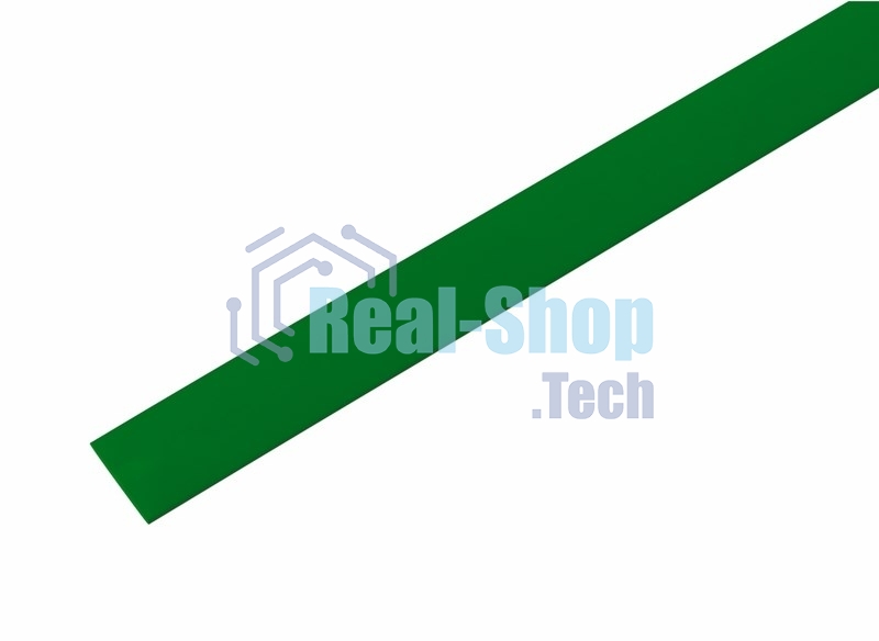 Термоусаживаемая трубка Rexant 13,0/6,5 мм, зеленая, упаковка 50 шт. по 1 м