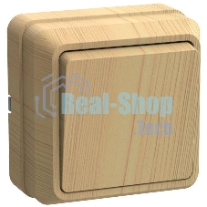 Выключатель 1-кл. ОП ОКТАВА 10А IP20 сосна ИЭК EVO10-K03-10-DC