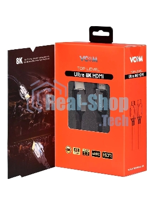 Кабель VCOM CG864-2M HDMI 19M/M,ver. 2.1, 8K@60 Hz 2m VCOM CG864-2M