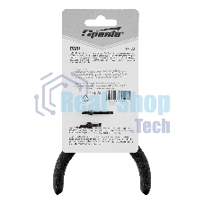 Длинногубцы Sparta Mini, 130 мм, никелированные, изогнутые, авторазжим