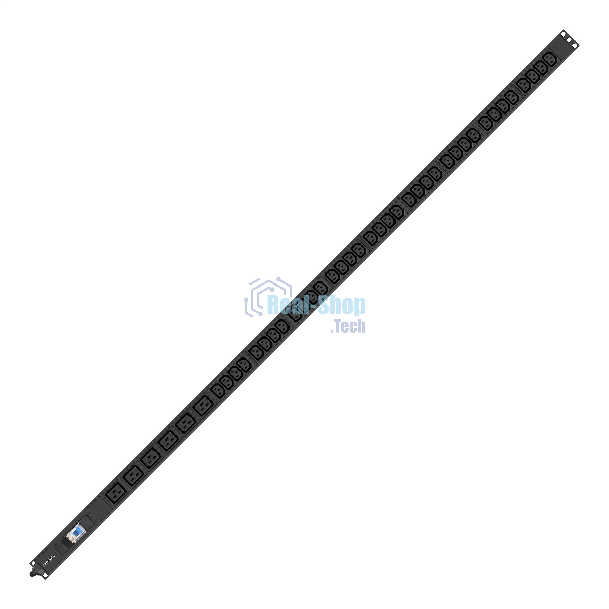 Блок розеток вертикальный ExeGate ServerPro PDU-V636 Al-36C136C19-IEC309-32A-1P (19