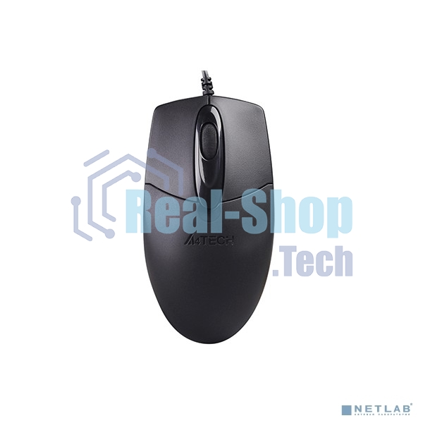 Мышь проводная A4Tech OP-720S черный, 1200 dpi, USB, кнопки - 3
