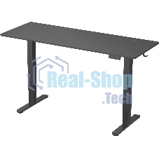 Стол компьютерный Cactus CS-EDL-BBK черный, столешница ДСП, каркас черный