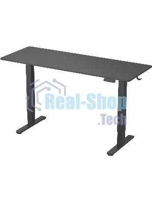 Стол компьютерный Cactus CS-EDL-BBK черный, столешница ДСП, каркас черный