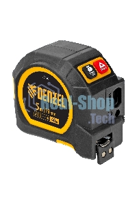 Лазерный дальномер с рулеткой Denzel LT-40, 5м x 19 мм, дальномер 40м, автомат. фиксация
