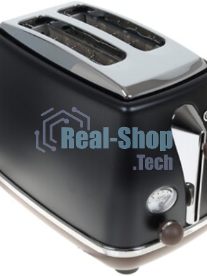 Тостер DeLonghi CTOV2103.BK черный, 900 Вт, 2 слота