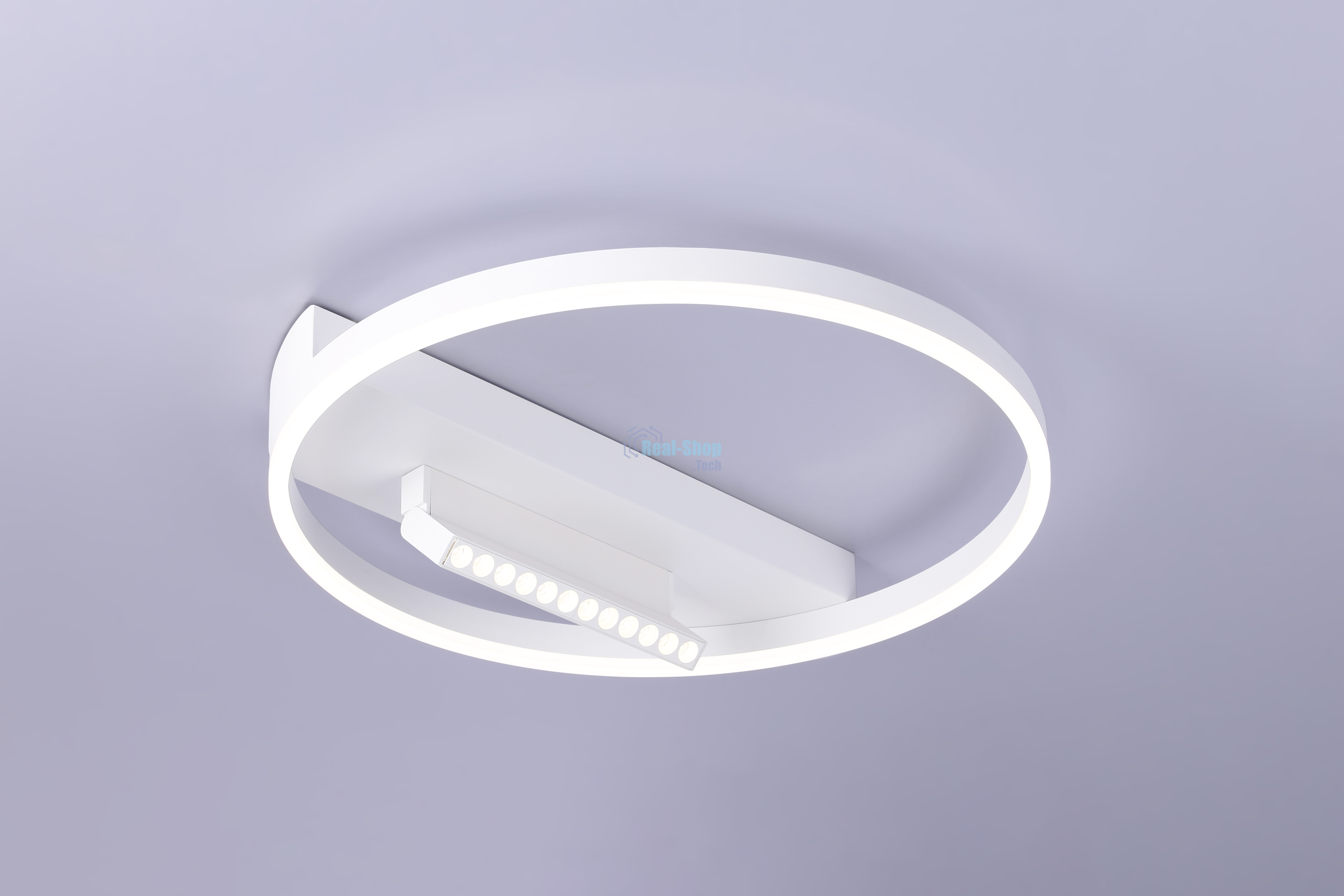 Светильник Ambrella light FL51457/1+1 WH белый 60W 3000K-6400K+4200K D500*110 (ПДУ РАДИО 2.4G)