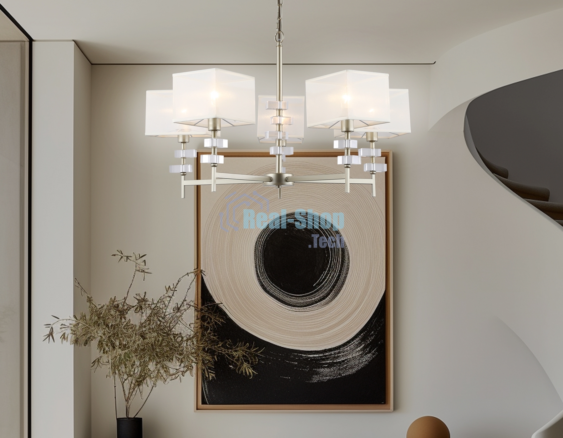 Люстра Ambrella light LH71331/5 CGD золото E14/5 max 40W D700*850