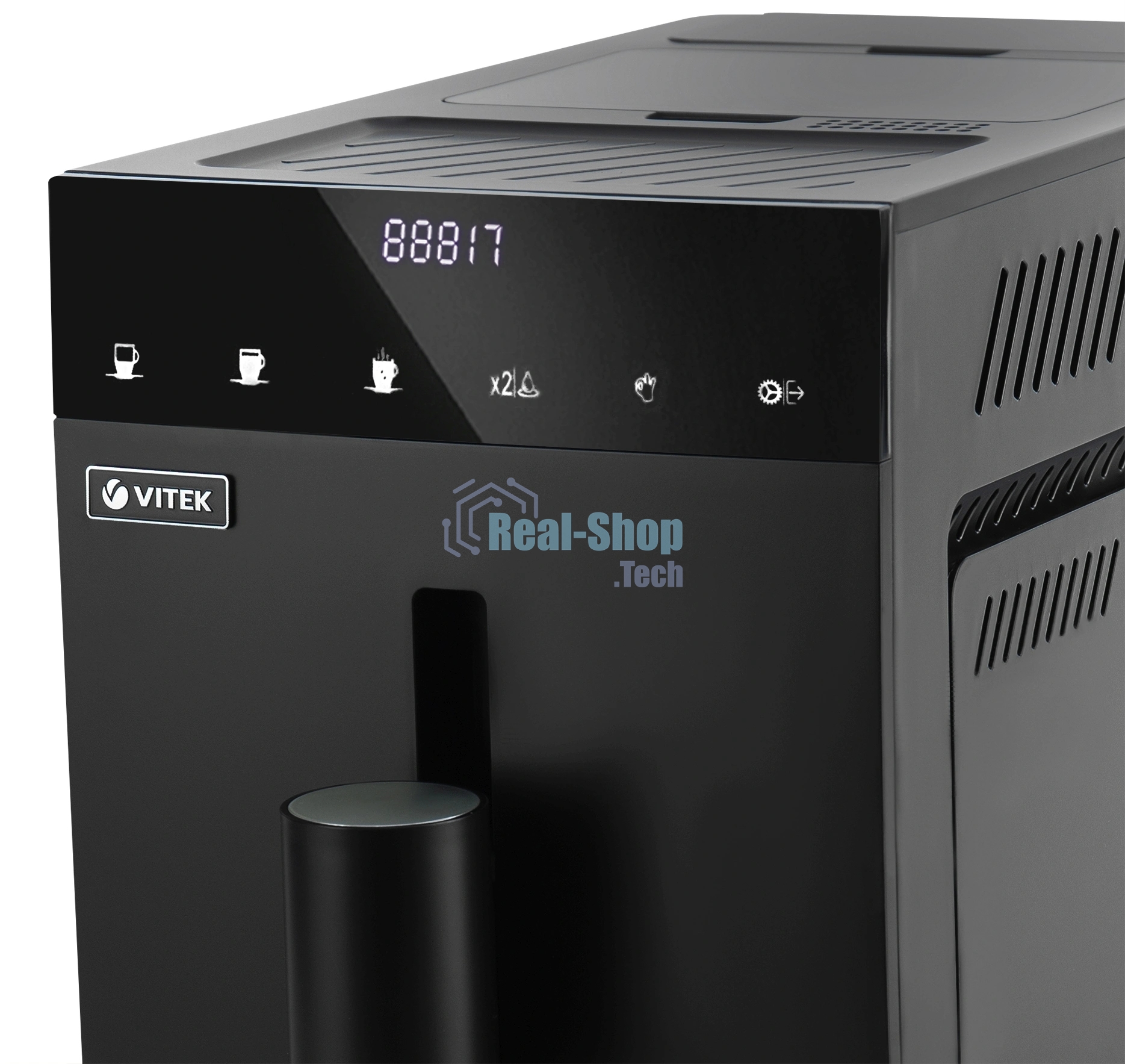 Кофемашина автоматическая Vitek Metropolis VT-8700 черный, зерновой кофе, 1.2 л, 1350 Вт, 20 Бар