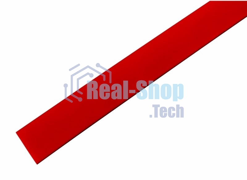 Термоусаживаемая трубка Rexant 19,0/9,5 мм, красная, упаковка 10 шт. по 1 м