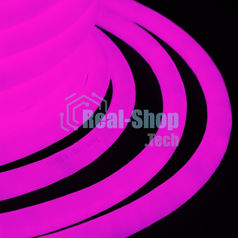 Гибкий неон Neon-night LED 360 (круглый), розовый