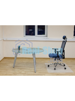 Коврик напольный Бюрократ 1019202 прямоугольный для паркета/ламината вспененный PP 120х90 см