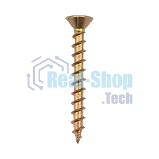 Саморез оконный Kranz острый, 4.1х35, желтый цинк, короб (500 шт./уп.)