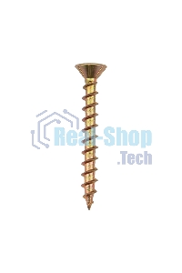 Саморез оконный Kranz острый, 4.1х35, желтый цинк, короб (500 шт./уп.)