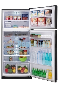 Холодильник Sharp SJ-XE55PMBE бежевый двухкамерный 388/148 л морозилка сверху