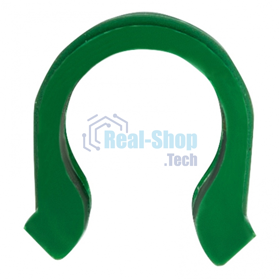 Универсальные зажимы для крепления пленки к каркасу парника Palisad d12мм, 20 шт/уп, зеленые