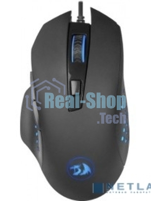 Мышь проводная Redragon Gainer черный, 3200 dpi, USB, кнопки - 6