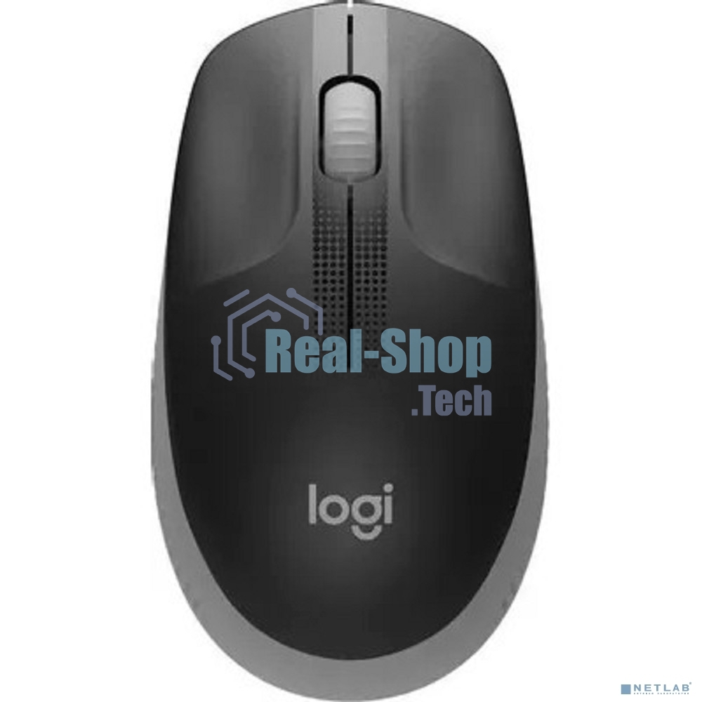 Мышь беспроводная Logitech M190 черный/серый, 1000 dpi, радиоканал, USB, кнопки - 3