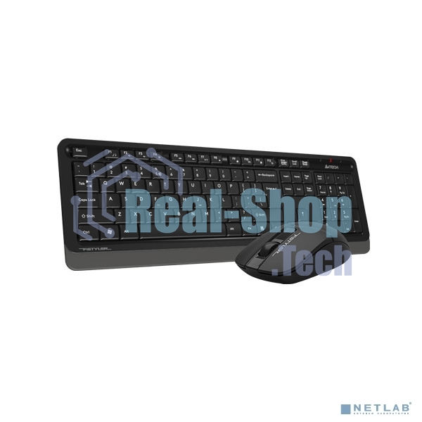Комплект клавиатура + мышь A4Tech Fstyler FG1012 клав:черный/серый мышь:черный USB беспроводная Multimedia