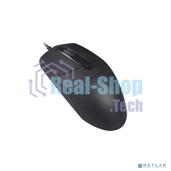 Мышь проводная A4Tech OP-720S черный, 1200 dpi, USB, кнопки - 3