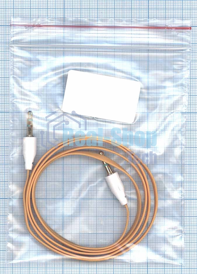 Аудио кабель Jack 3.5 - Jack 3.5, 1м (плоский кабель) оранжевый