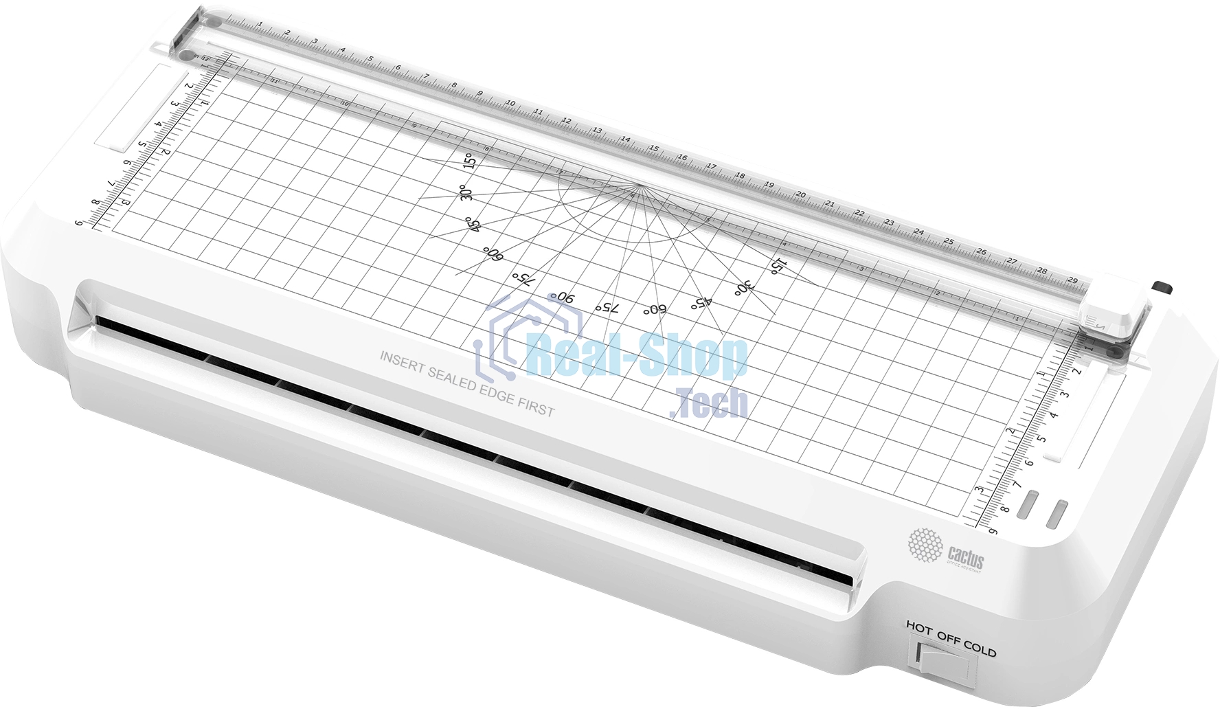 Ламинатор Cactus CS-LAB-F2 белый A4 (70-125мкм) 25 см/мин (2 вал.) хол. лам. лам. фото