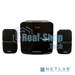 Акустическая система Dialog Progressive AP-203 черный 2.1, 18W+2*10W RMS, USB+SD reade