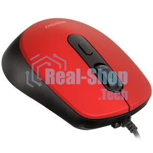 Мышь проводная беззвучная Smartbuy ONE 265-R красная, 40 SBM-265-R