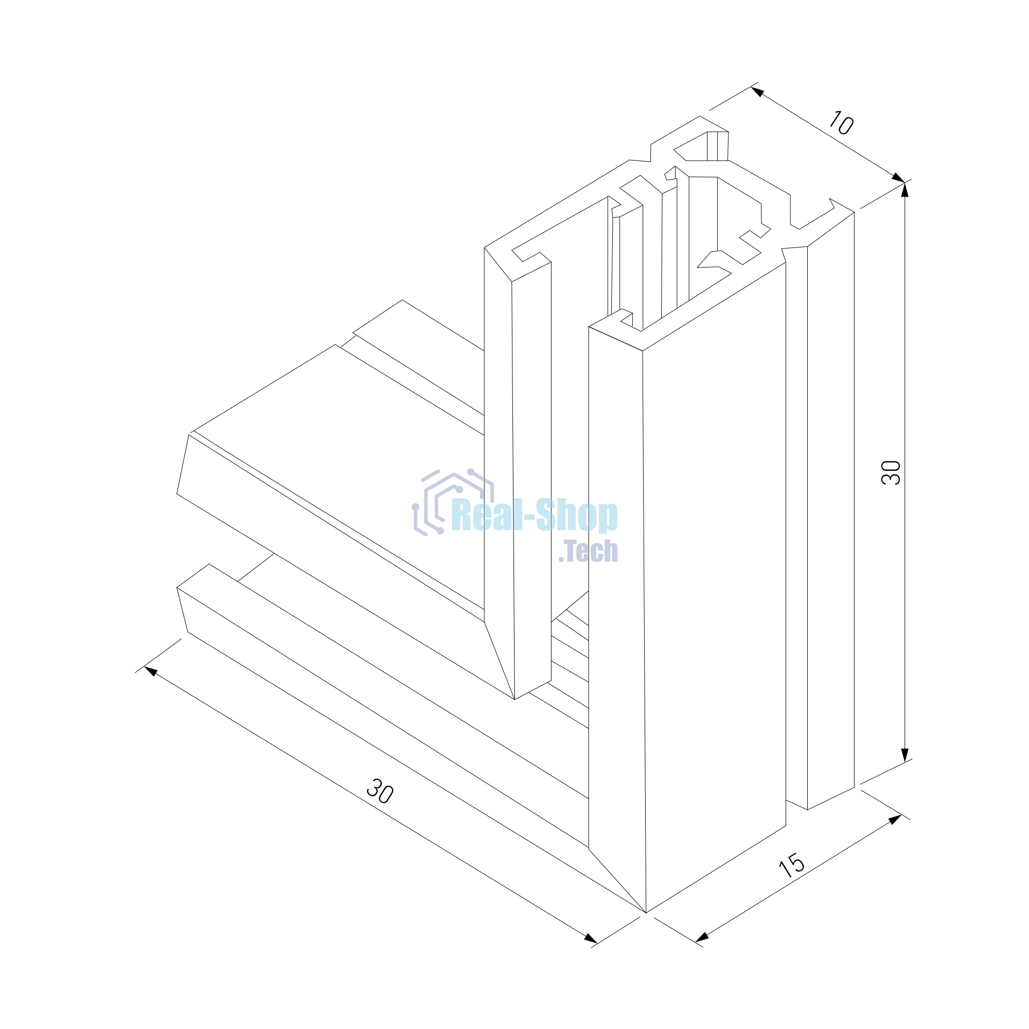 Mini Magnetic Коннектор угловой для накладного шинопровода (черный) 85179/00