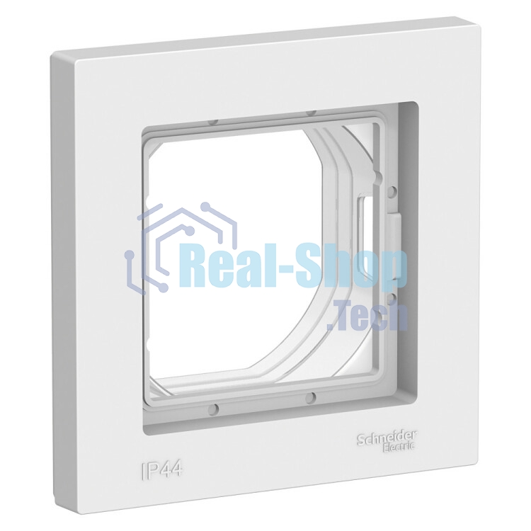 Рамка 1-м ATLAS DESIGN AQUA IP44 белый SchE ATN440101