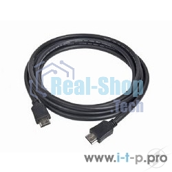 Кабель Cablexpert HDMI CC-HDMI4-15, 19M/19M, v2.0, медь, позол.разъемы, экран, 4.5м, черный, пакет